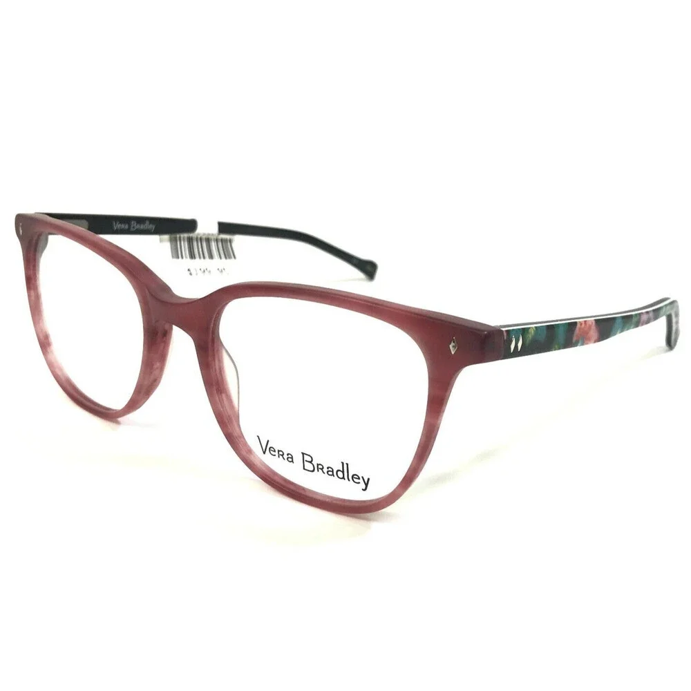 Vera Bradley Eyeglasses Frames Mattie Vines Floral VIF Purple Green 51-18-140